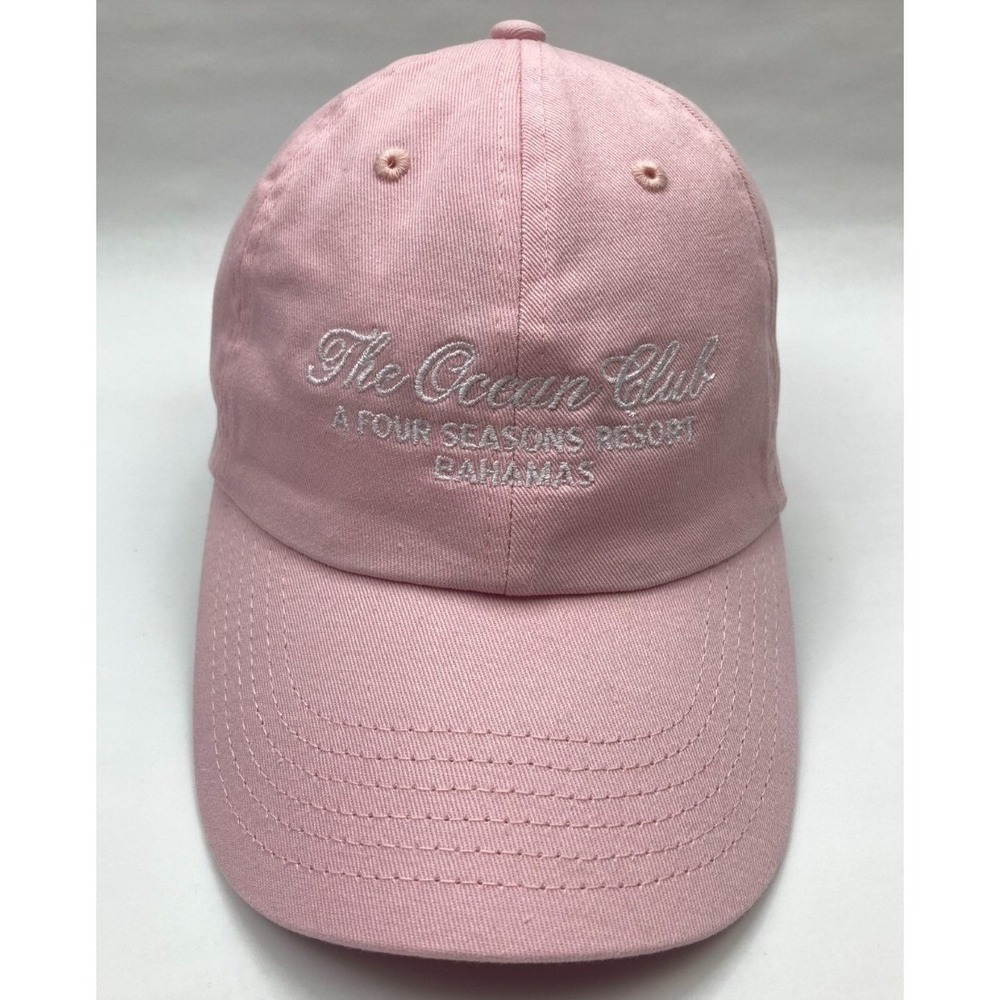 The Ocean Club Four Seasons Resort Bahamas Pink Baseball Cap Hat | OS - Picture 2 of 8